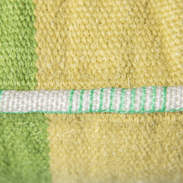 Coussin en laine tissée Vert